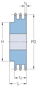 ��������� 12B-3 ��� ��������� ����� BS/ISO 12B-3 ��� 19,05 �� �� �������� PHS 12B-3BH19